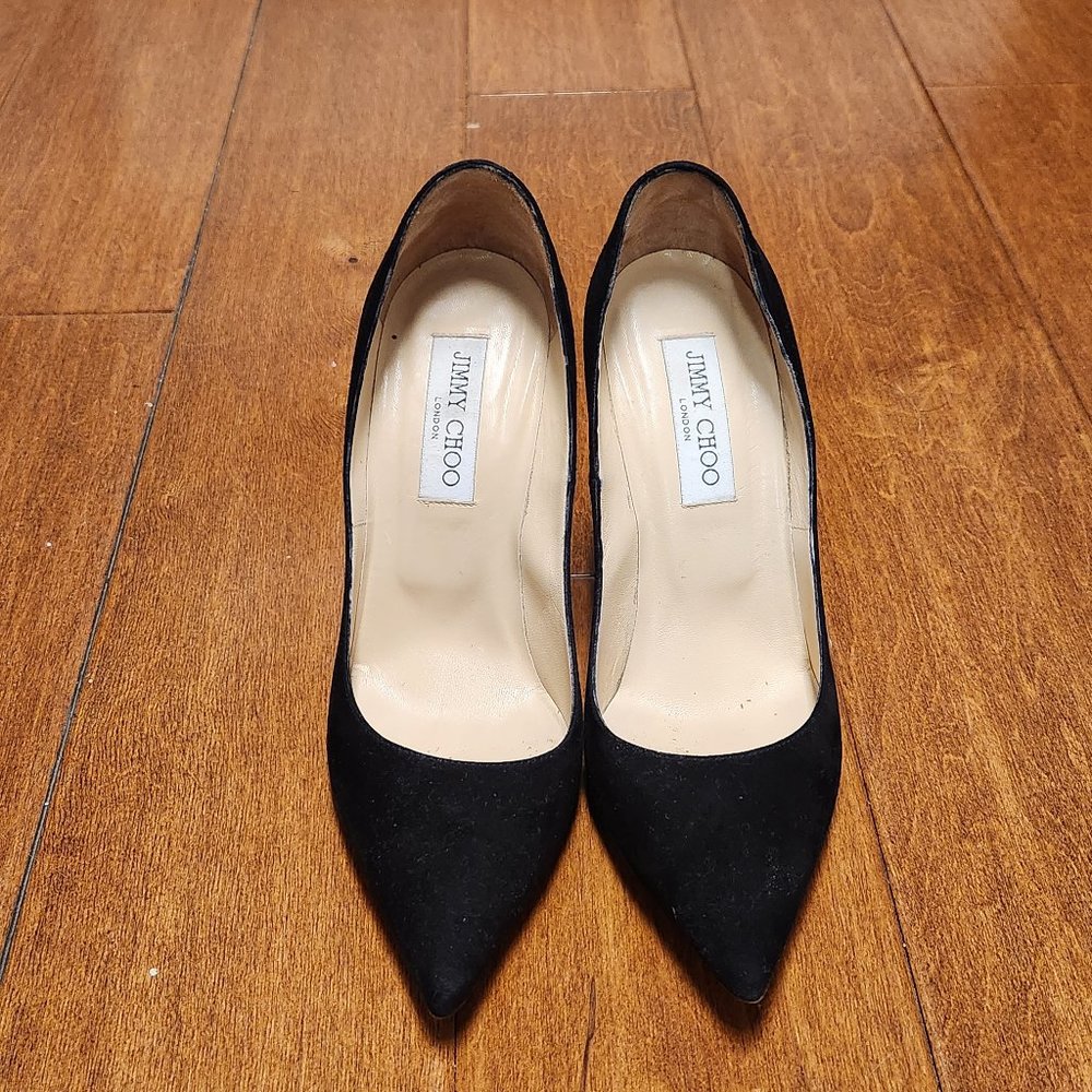 Jimmy Choo Shoes Black Suede